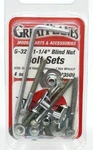 Great Planes Rc 6-32 X 1-1/4 Lock Nut Bolt Sets GPMQ3509 New Ships Free. Price: $6.80.