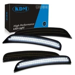 Kdm Smoked Lens Led Bumper Side Marker Reflectors Lights Dual Rows Bright Whi... New. Price: $66.91.