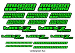 Mugen Sticker Kit MBX7 Nitro Fluorescent Colors Nuovo. Price: $28.11.