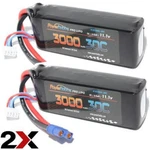 Powerhobby 3S 11.1V 3000MAH 30C Lipo Battery 2 Pack : Parkzone F4U-4 New. Price: $59.99.