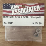 New Ball Bearing 3/16X5/16 Flanged (2) Suit Associated Racing Part #6902. Price: $10.99.