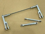 Aluminum Rear Sway Bar+arms+linkage For Axial RBX10 Ryft 4WD Bouncer 1/10 Silver New. Price: $31.49.