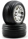 Traxxas Alias (front )tires W/all-star Wheels (2) (chrome) For Rustler 2WD New. Price: $25.95.