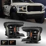 Fit 18-20 Ford F150 Pro-series G2 Drl/signal Projector Headlights Alpha-black New. Price: $495.98.