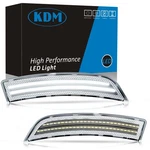 Kdm Led Clear Lens Fender Side Marker Reflectors Lights Dual Rows,compatible ... New. Price: $81.69.