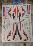 Raptor E550 Decal Set - PV0564 Thunder Tiger New. Price: $30.00.
