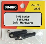 Du-bro 2-56 Swivel Ball Links With Hardware #2135 New. Price: $5.78.