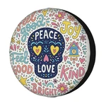 Kiuloam Floral Peace Sign Gesture Spare Tire Cover Polyester Universal Sunscr... New. Price: $29.02.