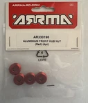 Arrma Aluminum Front Hub Nut (red) (4PC) #AR330196 New!. Price: $11.99.