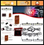 4X4 Led Surface Mount Grill Light - Wireless Remote Emergency Strobe Beacon For New. Price: $35.99.