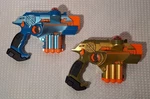Nerf Tiger Lazer Tag Phoenix Ltx Blaster Guns Blue & Gold Set Tested Working Used. Price: $59.99.
