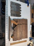 I.j. White Simplex Wood Plane With Multiple Bases And Irons Used. Price: $175.00.
