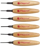Flexcut Mixed Profile Micro Tool Set 1.75" Carbon Steel Blade Wood Handle MT910 New. Price: $117.69.