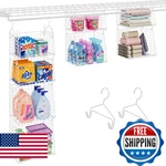 4-TIER Hanging Laundry Room Organizer Foldable Wire Shelf Basket With 2 Large Ho New. Price: $57.47.