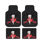 4PC Front & Rear Rubber Floor Mats Set - Betty Boop Ny New York City Sky Line. Price: $113.26.