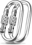 Oval Indoor Outdoor Climbing Carabiner, Screw Locking Heavy Duty Safety Caribeen New. Price: $19.64.