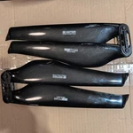 T-motor 28.2X9.2 Carbon Fiber Props Propellers Pair Slight Tip Damage Used. Price: $57.90.