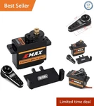 Emax ES08MA Ii Rc Servo With Mounting Bracket For SCX24 Upgrades Black New. Price: $41.95.