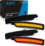 Kdm Led Smoked Lens Fender Side Marker Reflectors Lights Dual Rows Bright Amber New. Price: $59.90.