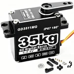 Goteck 35KG Digital Servo,large Torque 8.4V Full Metal Gear IP67 Waterproof S... New. Price: $39.13.