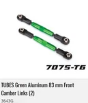 Traxxas TRA3643G Green Aluminum 83 Mm Front Camber Links (2) New. Price: $22.00.