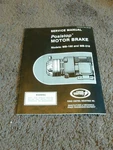 Posistop Motor Brake MB-180 MB-210 Service Repair Manual Force Control Install Good. Price: $8.72.