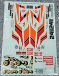 New Kyosho Optima Mid Special Toms Sticker Sheet Buggy Body Decal 1/10 Red Black. Price: $26.99.