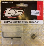 Losi Part #LOS4114: 48P, 14T Pinion Gear; Nisp New. Price: $5.79.