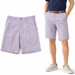 Haggar Cool 18 Gab Stretch Flat Front Shorts Lavender 40W New. Price: $17.14.