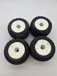 4X *rare* Vintage Losi LST2 1/8 Scale Monster Truck Tires & 17MM Hex Wheels Used. Price: $54.99.