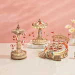 Rokr 3D Wooden Puzzle Led Music Box Model Kit Diy Toys Kids Adults Xmas Gift New. Price: $107.99.