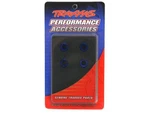 Traxxas Part #4934X: Aluminum Caps, Pivot Ball (blue-anodized) (4) New. Price: $8.00.