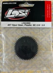 Losi Part #LOSA3562: 45T Spur Gear, Plastic: 8E 2.0/3.0; Nisp New. Price: $10.49.