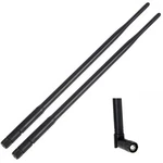 2X 6DBI Dual Band Wifi Antenna Rp-tnc Male 2.4GHZ/5GHZ Omni-directional For L... New. Price: $17.21.