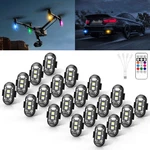 20-POD Rgb Wireless Strobe Light Set With Usb Charging, 8 Colors For Multi-use New. Price: $40.49.