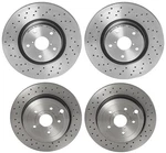 Brembo Xtra Front Rear Drilled Brake Disc Rotors Kit For Subaru Impreza Wrx Sti New. Price: $603.95.
