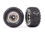 Traxxas 9572T Black Chrome 3.8" Wheels With Sledgehammer Tires Pack New. Price: $59.95.