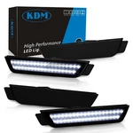 Kdm Smoked Lens Led Bumper Side Marker Reflectors Lights Dual Rows Bright Whi... New. Price: $73.88.