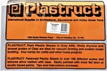 Plastruct 91007 SSA-110 Gray Abs Sheet X 12" .100" Pkg (2) New. Price: $13.40.