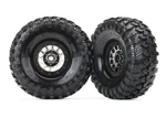 Traxxas 8174 Tires & Alum Black Chrome Beadlock Wheels Assembled (2) : TRX-4 New. Price: $69.95.