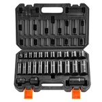 Skyshalo Impact Sockets Set 6 Point Drive Bit Ratchet Tool Kit Case 25 Piece New. Price: $51.07.
