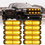 Xprite Amber 12 Led Emergency Strobe Lights Kit Surface Flush Mount Side Marker New. Price: $97.68.