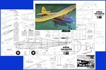 Sterling Model Airplane Plans (rc-uc): Piper Tri-pacer 44" Scale For .049-.10 Brand. Price: $22.00.