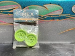 Imex Rc 1:10 Front Rear Wheels Pair #7008 Factory Sealed Neon Green New. Price: $10.00.