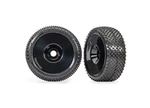 Traxxas 3.0" Black Dished Wheels W/ Response Pro Tires (2) (9074-BLK) New. Price: $39.95.