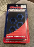 Traxxas 7756X Aluminum Blue Anodized Hex Wheel Hubs, (4) New. Price: $5.00.