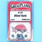 Great Planes 6-32 Blind Nuts (package Of 4)( Part # GPMQ3326 New. Price: $5.97.