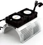 Power Hobbies Aluminum Heat Sink With Twin Turbo High Speed Fans For Silver New. Price: $37.99.