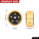 32G/PCS 1.0" Beadlock Wheel Rim With Brass Countweight For FCX24M D110 D90 New. Price: $33.99.