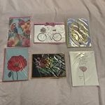 Greeting Card Lot Of 6 New Blank Premuim 3D Jewel Embellished Papyrus. Price: $19.99.